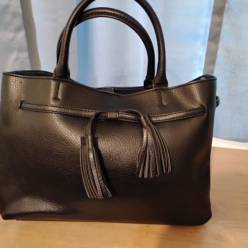 H&M Black Tassel Tote Bag